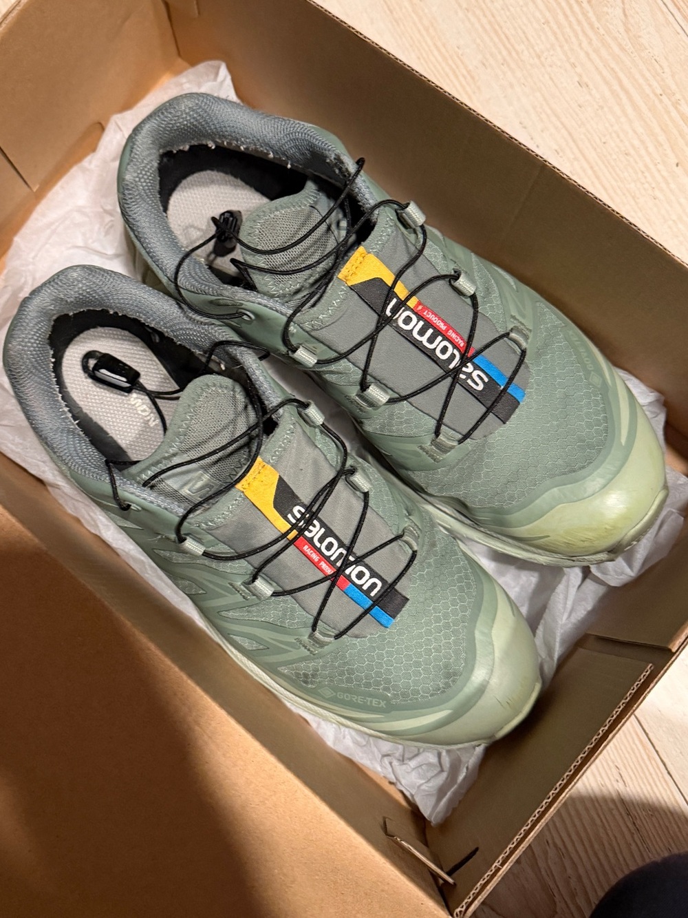 Salomon Women's Sage Green Trail Running Sneakers